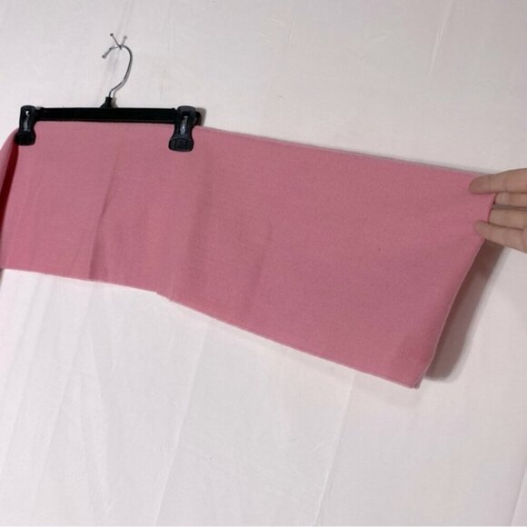 Vintage Pendleton Pink 100% Virgin Wool Long Scarf With Fringe - Picture 9 of 16